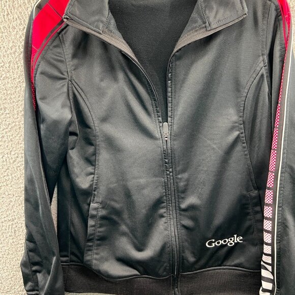 Sport Tek Womens Jacket Small Black Long Sleeve Full Zip Sweater Top Pockets - Picture 3 of 11